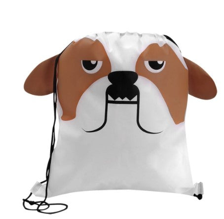 Fun Themed Drawcord Backpacks - 4 styles