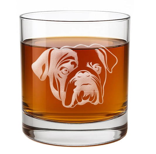 Bulldog Whiskey Glasses - set of 2